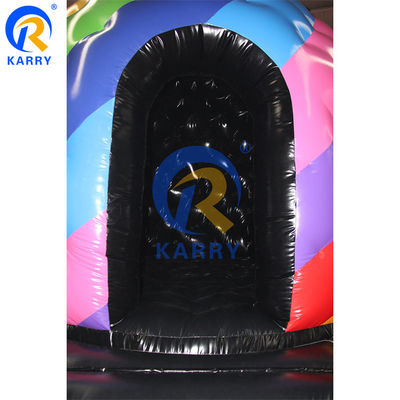 Commercial Kid Trampolín Disco Dome Castillo Inflable con música ligera