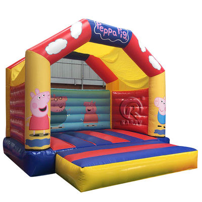 Mini PVC Inflatable Casa Castillo Rebosa con los personajes de dibujos animados favoritos de los niños