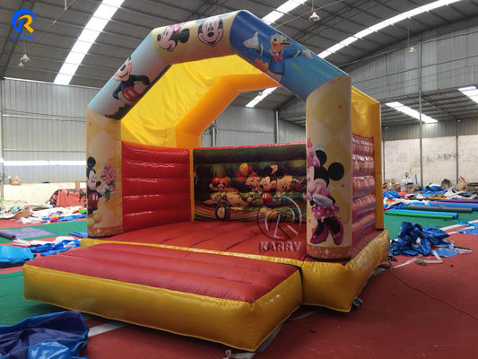Mini PVC Inflatable Casa Castillo Rebosa con los personajes de dibujos animados favoritos de los niños