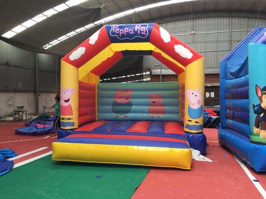 Mini PVC Inflatable Casa Castillo Rebosa con los personajes de dibujos animados favoritos de los niños