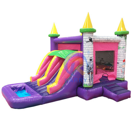 14 Rango de edad Inflable Bounce Bounce en casa Castillo de salto con tobogán