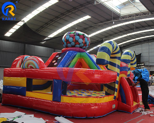 Certificado EN71/CE Slide de castillo inflable Combinado de castillo de salto con tobogán