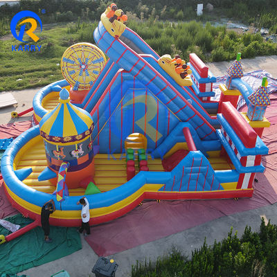 Gran salpicador inflable salto salto castillo tobogán para unisex mundo acuático de la ciudad de la alegría