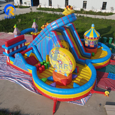 Gran salpicador inflable salto salto castillo tobogán para unisex mundo acuático de la ciudad de la alegría