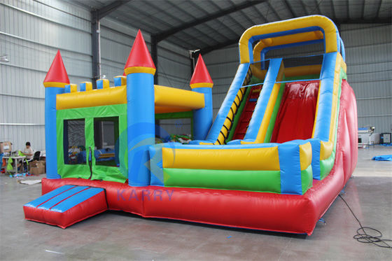 Logotipo del cliente tobogán de agua inflable castillo rebobinado combo para 14 años hasta juego al aire libre