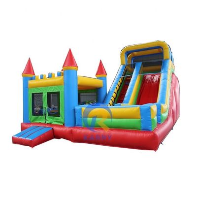 Características PORTABLE 2022 Parque de juegos al aire libre Gran tobogán acuático con casa de rebote inflable