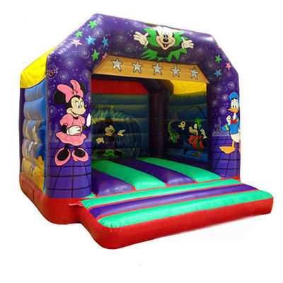 Colorido Minnie Mouse Castillo Rebotador Inflable Salto Salto Bouncer dibujos animados Casa Rebotador
