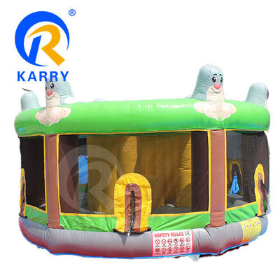 Logotipo Impreso Bounce House Guardián Árbol Elfo Deslizador Inflable con Deslizador de Agua