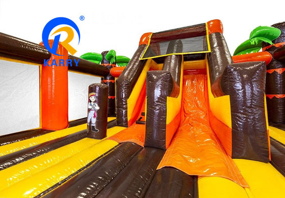 Entretenimiento al aire libre Unisex PVC Inflable Castillo Rebobinado con Diseño de Barco Pirata