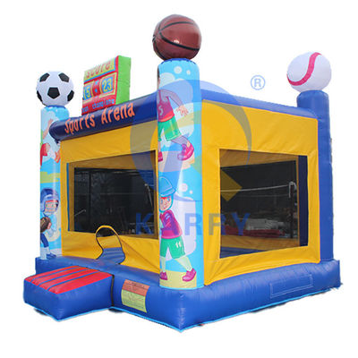 14 Años de edad de color personalizado comercial inflable castillo del portero para la fiesta del patio trasero