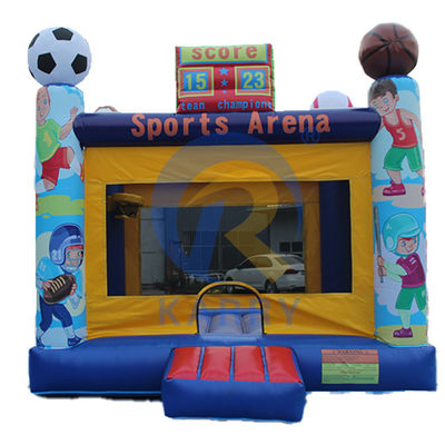 14 Años de edad de color personalizado comercial inflable castillo del portero para la fiesta del patio trasero
