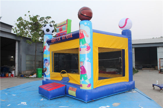 14 Años de edad de color personalizado comercial inflable castillo del portero para la fiesta del patio trasero