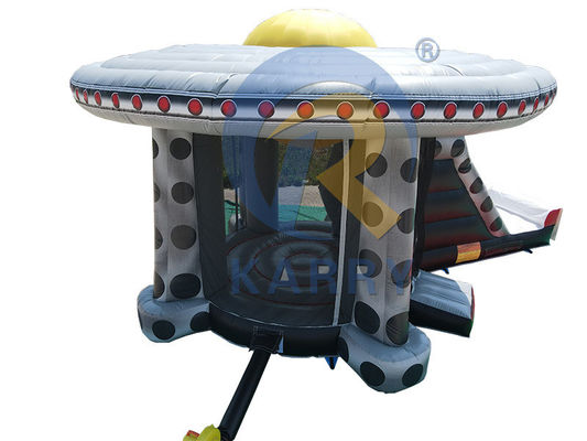 Unisex OVNI al aire libre divertido castillo inflable comercial con tobogán y salto