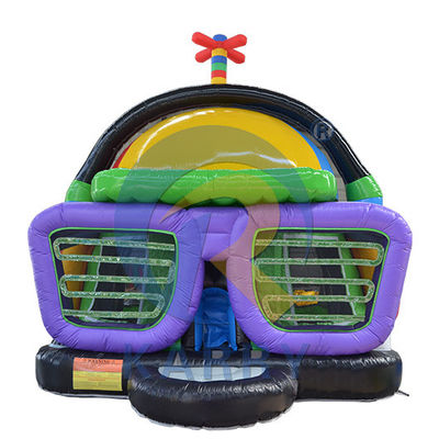 Parque de juegos unisex música inflable discoteca saltando castillo de salto para niños y adultos