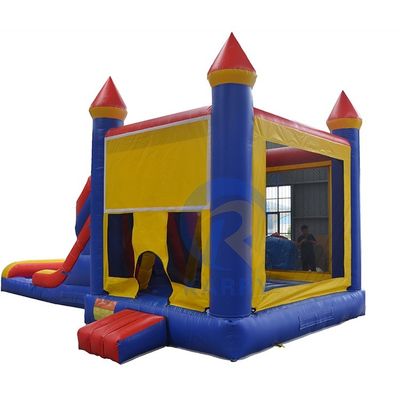 Juegos personalizados para niños castillo inflable húmedo seco salpicador piscina tobogán combo castillo de salto con tobogán acuático piscina edad 14