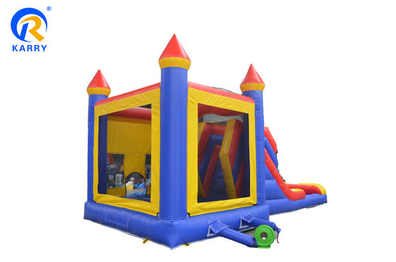 Juegos personalizados para niños castillo inflable húmedo seco salpicador piscina tobogán combo castillo de salto con tobogán acuático piscina edad 14