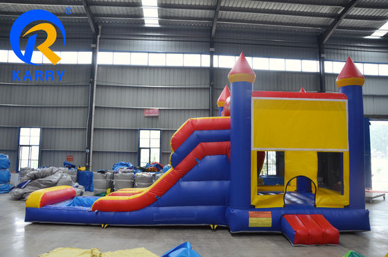 Juegos personalizados para niños castillo inflable húmedo seco salpicador piscina tobogán combo castillo de salto con tobogán acuático piscina edad 14