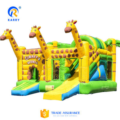 Expedición aérea por mar Expreso Niños Jardín de juegos al aire libre Casa de salto inflable con tobogán