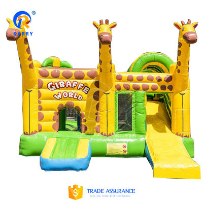 Expedición aérea por mar Expreso Niños Jardín de juegos al aire libre Casa de salto inflable con tobogán