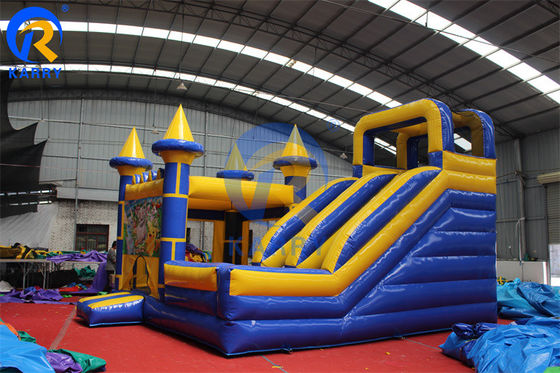 Tamaño personalizado Combo inflables azules castillo deslizante castillo saltador casa comercial de salto