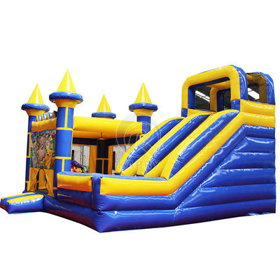 Tamaño personalizado Combo inflables azules castillo deslizante castillo saltador casa comercial de salto