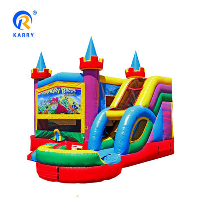 Casa de rebote de castillo de PVC para fiestas, incluidos los kits de reparación de alquiler.