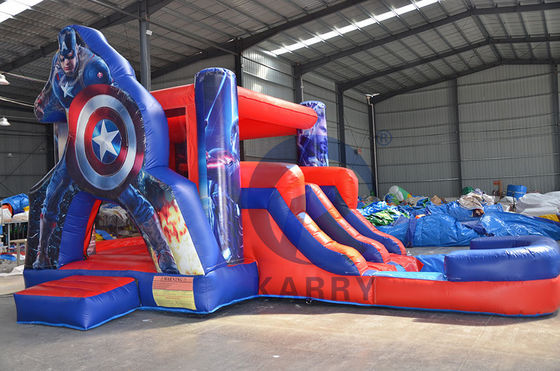 Unisex Commercial Inflatable Combo Castle Slide con soplador y accesorios de reparación CE