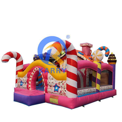 Niños patio de juegos al aire libre esencial CARRY inflables Casa de dulces Combo Bouncer con tobogán