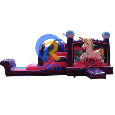 Características Combo inflable de unicornio arco iris portátil para saltos de adultos y fiesta de niños