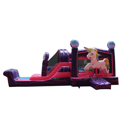Características Combo inflable de unicornio arco iris portátil para saltos de adultos y fiesta de niños