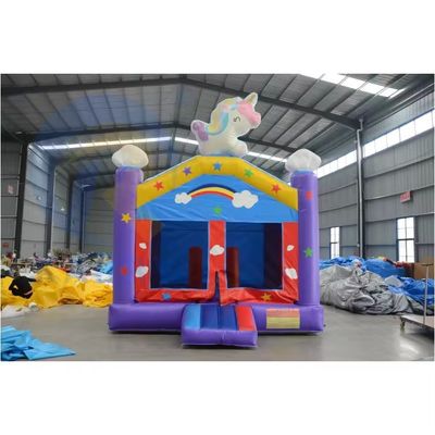 Características Combo inflable de unicornio arco iris portátil para saltos de adultos y fiesta de niños