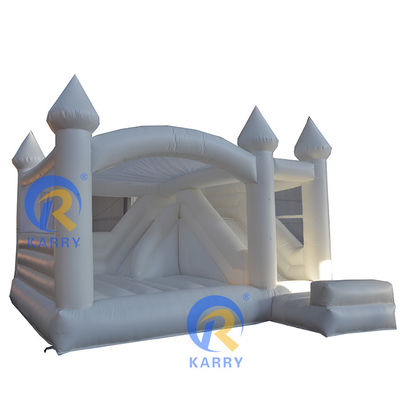 Tamaño personalizado Casa de salto inflable de PVC comercial con tobogán y piscina Aceptada por OEM