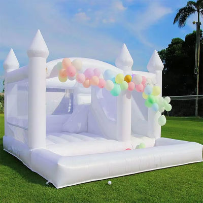 Tamaño personalizado Casa de salto inflable de PVC comercial con tobogán y piscina Aceptada por OEM