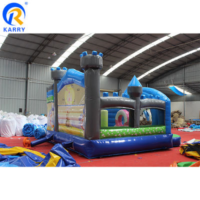 Tamaño personalizado 3D Rainbow Unicorn Castle Combinación de toboganes perfectos para fiestas