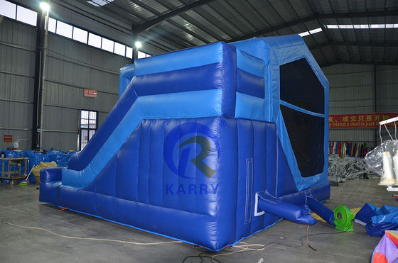 Alquiler de fiestas, portero inflables, casa de salto azul con diapositiva, rango de edad de 14 años.
