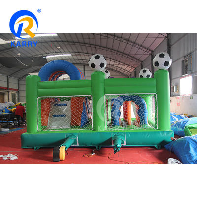 Cuadrado de PVC al aire libre Inflable Castillo Rebobinable para el Fútbol Temática Fun City Fun Play Area