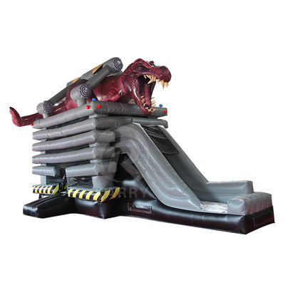 EN14960 Certificado Monstruo Atrapado Dino Combinado de Excavadores Inflables para el Juego Activo de Niños