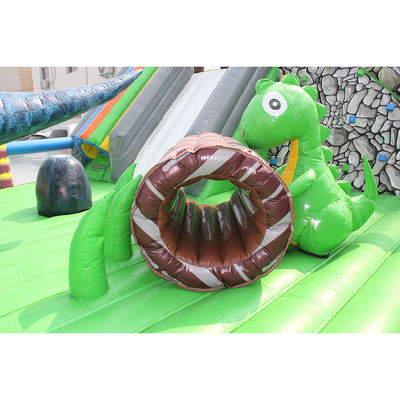 Certificado CE Trampolín inflables portátil Dino Combo City Slide para niños