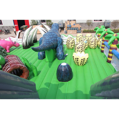 Certificado CE Trampolín inflables portátil Dino Combo City Slide para niños