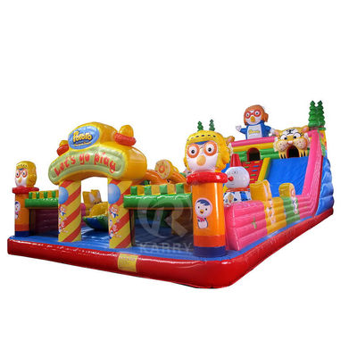Parque de diversiones al aire libre inflables Fun City Bouncer Slide para alquiler de fiestas comerciales
