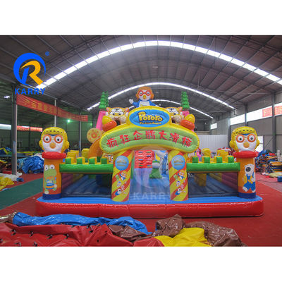 Parque de diversiones al aire libre inflables Fun City Bouncer Slide para alquiler de fiestas comerciales