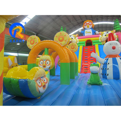 Parque de diversiones al aire libre inflables Fun City Bouncer Slide para alquiler de fiestas comerciales