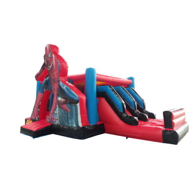 Características PORTABLE Hombre Araña Inflatable Bouncer Combo para Niños Alquiler de Fiestas