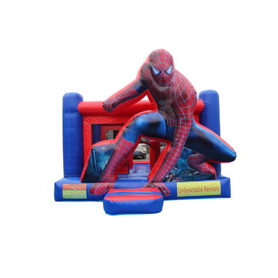 Características PORTABLE Hombre Araña Inflatable Bouncer Combo para Niños Alquiler de Fiestas