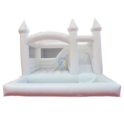 Características portátil inflables combo castillo tobogán para la fiesta de bodas y el niño pequeño portero