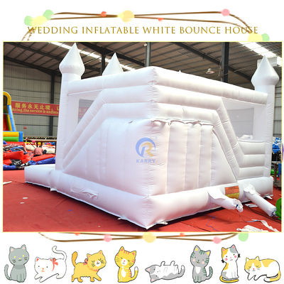 Características portátil inflables combo castillo tobogán para la fiesta de bodas y el niño pequeño portero