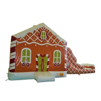 Certificado CE y portátil Navidad Inflable salpicador Salto Casa Combo Slide