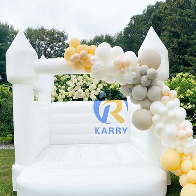 Jardín de juegos al aire libre castillo inflable combo de salto para la boda blanca juego de fiesta unisex