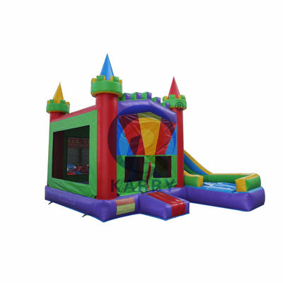 Combo de deslizamiento de castillo inflable certificado EN14960 5 en 1 con diseño personalizado