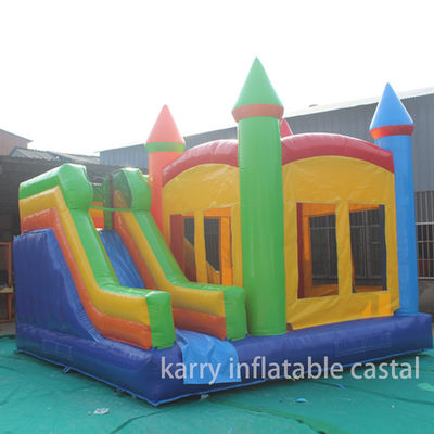 Combo de deslizamiento de castillo inflable certificado EN14960 5 en 1 con diseño personalizado